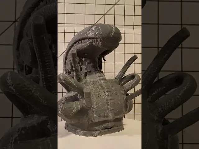 Halloween Fanart - Steampunk Xenomorph bust video thumbnail