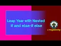 DM 8 Leap Year with Nested if Statements