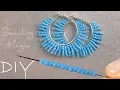 DIY Seed Bead Hoop Earrings Beaded Hoop Earrings Tutorial