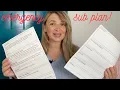 Sub Plan letter schedule template tips graphic organizers positive behavior incentive tracker