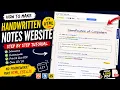 How to create handwritten notes websites Tutorial for beginners Free AI tool