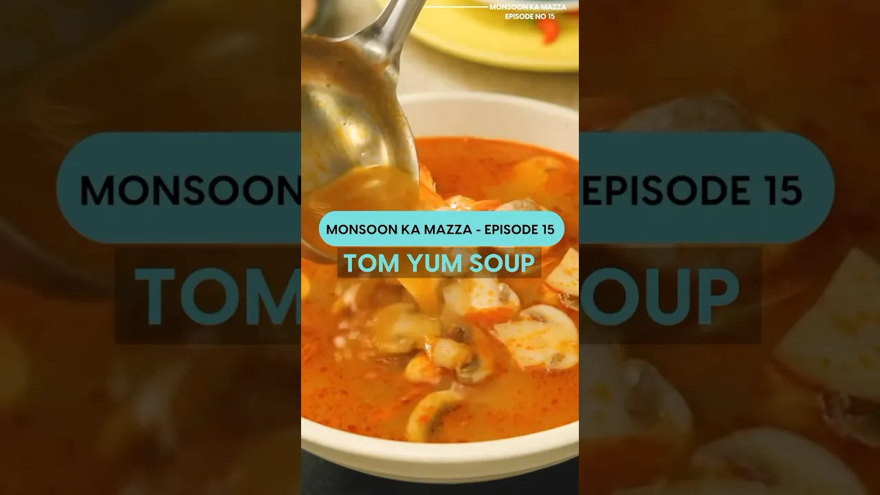Tangy Yummy Tom Yum Soup.. #monsoonrecipes #souprecipes #shorts #youtubeshorts