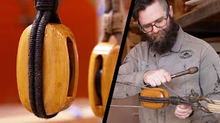 Tally Ho’s rig – blocks and sheaves!