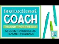 Using Student Progress to Form Best Practices For Teachers Instructional Coach Strategies
