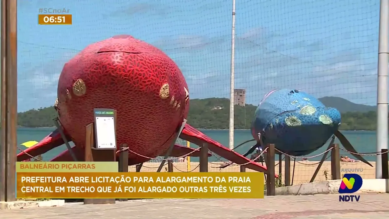 Nova licitação é reaberta para obra de alargamento da praia de Balneário Piçarras