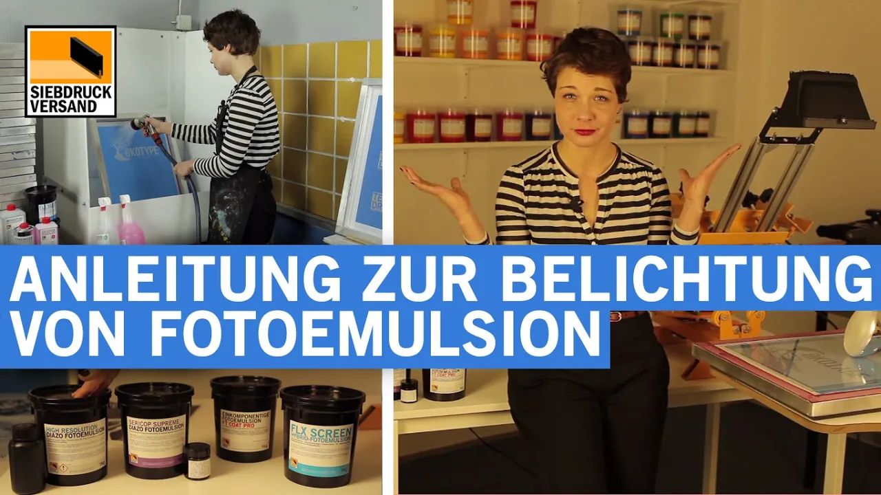 Anleitung zum perfekten Belichten von Fotoemulsion - Eine Siebdruck Erklärung