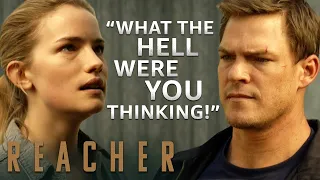 reacher saves roscoe during shootout reacher
