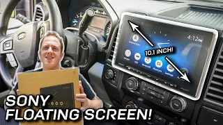 Ultra Adjustable and HUGE Sony s 10 1 Floating Screen Head Unit - XAV-AX8500