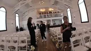 Shooting a wedding in a old bank