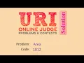 URI online judge 1012 solution Bangla Area URI Beginner series