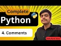 Python Comments Explained in Hindi Single Line Multi Line Comments