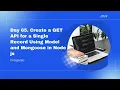 Day 65 Create a GET API for a Single Record Using Model and Mongoose in Node js