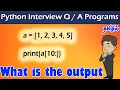 Python Interview Questions in Tamil Solve Python Programs Find the Output