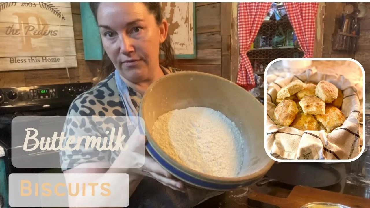 Old Fashion Buttermilk Biscuits #buttermilkbiscuits #oldfashionedcooking #homesteading