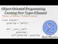 Creating New Types Classes Theory of Python Python Tutorial