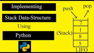Implementing Stack Data Structure using Python Programming Python Data Structure tutorial