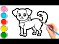 Keluarga Anjing Menggambar Melukis Mewarnai Untuk Anak Balita Bagaimana Menggambar Hewan