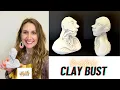 Mini Clay Bust Sculpture How to Sculpt a Human Head in Clay