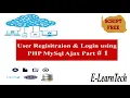 User Registration and login with PHP MySQL Ajax and implement captcha using bootstrap Part - I