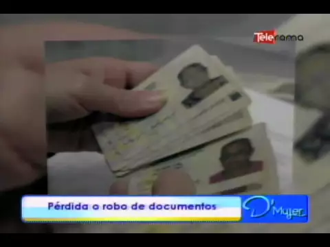 Pérdida o robo de documentos