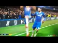 Marcos Alonso falls over in celebration
