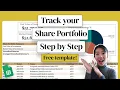 how to track build your own share portfolio tracker google sheets tutorial step-by-step