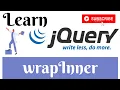 jQuery Lecture - 24 WrapInner Method Tutorial in Hindi Urdu