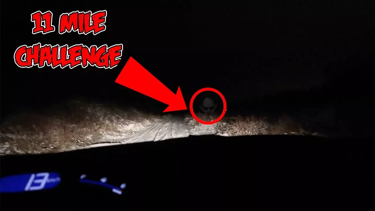 (I SAW BLACK FIGURES!) I TRIED THE 11 MILE CHALLENGE AT 3 AM & THIS IS WHAT HAPPENED!