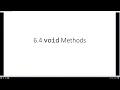 6 4 void Methods