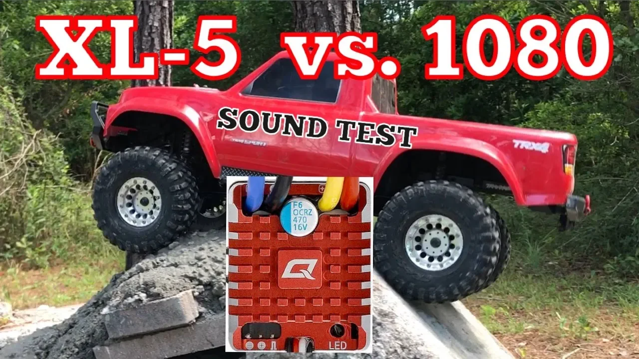 XL5 vs Hobbywing 1080 esc Sound Test