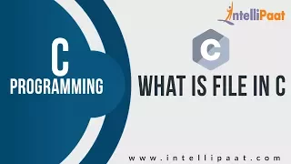 What is File File in C Tutorial Learn C C Tutorial Intellipaat