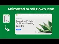How To Add An Animated Scroll Down Icon In Elementor DCreato Academy