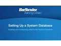 Setting Up a System Database in BarTender Software Tutorial