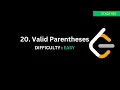 Valid Parentheses - LeetCode 20