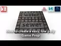 How to create UV Texture and Render a simple Game prop Manhole cover