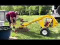 Ground hog hydraulic hole digger Was a hard job due to clay soil Deck build - 17 holes
