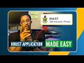 Want to Get Into KNUST Here s the Simple Online Application Guide You Need Watch This