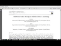 Data security between Mobile Cloud Computing