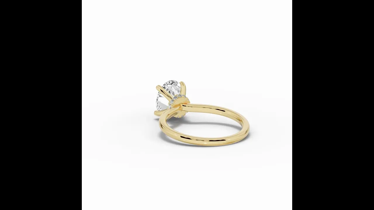 Oval Tiara Glow Solitaire