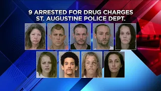 Drug raid in St Augustine leaves 9 people behind bars