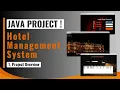 01 - Hotel Management System Project in Java Introduction Java Project