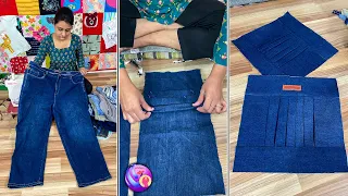 Old Jeans Turned into Luxury Handbag! Best Jeans Reuse Idea