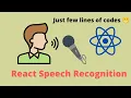 React Speech Recognition Learn how to do Speech Recognition in React App Voice to Text