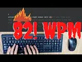 80 WPM - what 80wpm typing looks like monkey type