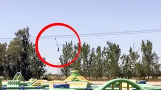 Zip-Line Weight Limit Fail