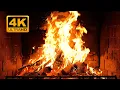 Lagu Cozy Fireplace 4K (12 HOURS). Fireplace with Crackling Fire Sounds. Fireplace Ambience