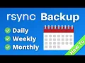 Easy rsync Backup with tar and cron daily weekly monthly