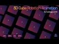 Interactive 3D Cube Animation with HTML CSS JavaScript By Codinggyan441