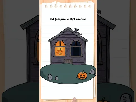 I got stuck on this Brain Test pumpkin puzzle for way too long π
#braintest #puzzlegame