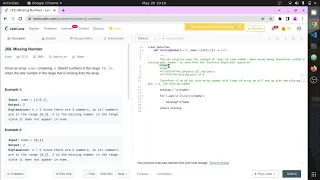268 Missing Number Leetcode Python Solution